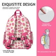 thumbnail image 5 of Strawberry Print Backpack, Stylish Waterproof Lightweight Large Capacity School Bag with Buckle, Spacious Compartments, School Gift, 5 of 6