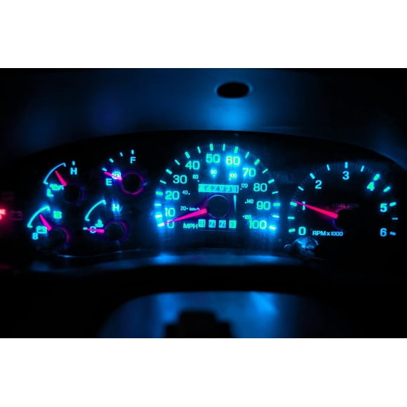 Kit de Luz LED WLJH Azul Hielo para Tablero Ford 1982-98