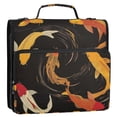 thumbnail image 5 of FORMRS Zipper Binder with Shoulder Strap 2-inch Ring 500 Sheet Capacity File Bag, Black Fish Pattern, 5 of 5