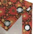 thumbnail image 4 of Ambesonne Floral Grommet Curtain, Vivid Botanical Gerbera Art, 50" x 84", Dark Green Vermilion, 4 of 6