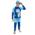 thumbnail image 1 of Boys Swim Trunks Set 2 Piece, Toddler Swimwear with Animal Print, Kids Quick Dry Swimsuits with UPF 50+, Swim Set with Cap for Beach, Pool, Hot Spring, 1 of 9