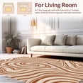 thumbnail image 2 of ODIKA 8'x10' Machine Washable Non-Slip Area Rug, Rustic Brindle Effect Faux Fur High Traffic Rug, Brown, 284459, 2 of 7