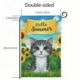 thumbnail image 3 of Shangniulu Summer Cat Garden Flag Vertical Double Sided Sunflower Spring Farmhouse Holiday Outside Decorations Yard Flag White, 3 of 6