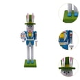 thumbnail image 6 of LeeQinersw Easter Bunny Nutcracker Decor Nutcracker Figure Easter Decoration Ornament for Party Decor Festive Home Shelves Office Light Blue, 6 of 9