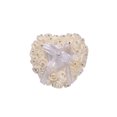 thumbnail image 1 of Xingzhi Heart-shape Ring Pillow Delicate Small Rings Box Romantic Wide Application Holder Container Wedding Valentine Displaying White, 1 of 6