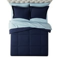 thumbnail image 2 of Mainstays All in One Reversible Comforter and Sheet set- 7 Piece, Queen, Navy, 2 of 8