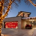 thumbnail image 4 of Christmas Garage Door Banner, Large Polyester Holiday Decoration for Outdoor Party, Festive Scene Setter Backdrop for Gatherings(Red-E-L), 4 of 6