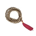 thumbnail image 3 of Copper Hematite Mala Beads 108 Buddhist Prayer Beads Japamala, 3 of 5