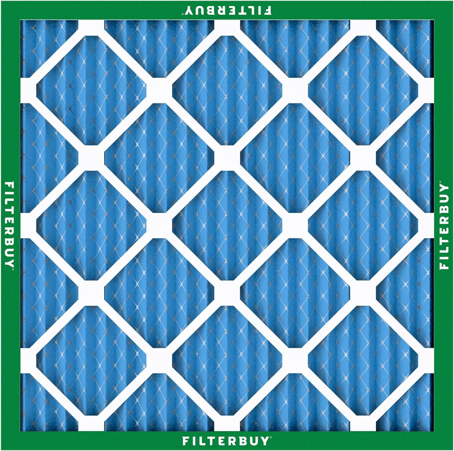 Filterbuy 20x20x1 Air Filter MERV 13 Smoke Defense, Pleated HVAC AC Furnace Filter Replacement, 4-Pack