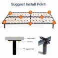 thumbnail image 4 of 2 Pcs Bed Frame Legs,Adjustable Height Center Support Leg for Bed Frame, Bed Center Slat Heavy Suppo, 4 of 5