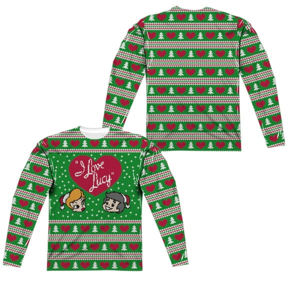 I Love Lucy - Lucy Sweater (Front/Back Print) - Regular Fit Long Sleeve Shirt - X-Large
