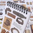 thumbnail image 4 of Vintage Stickers for Scrapbooking, 50 Sheets Precut Washi Stickers Book for Journaling, Junk Journal Supplies D, 4 of 8