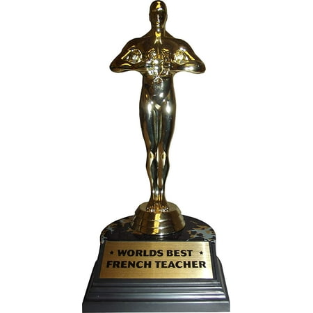 Aahs Engraving World's Best Award Trophy Teacher Edition