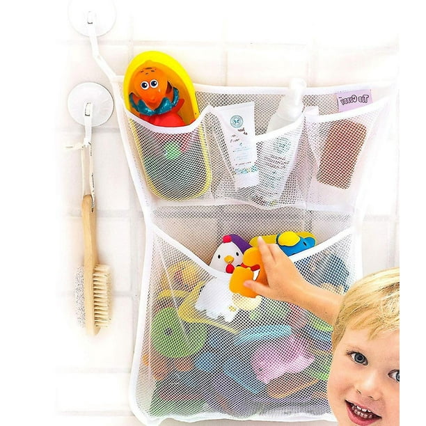 Soporte grande para juguetes para bañera, de secado rápido y fácil de usar para los niños