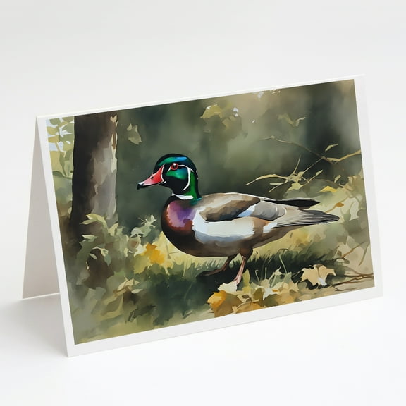 Wood Duck Greeting Cards Pack of 8 7 in x 5 in