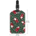 thumbnail image 6 of Square 2Pack PU Leather Christmas Cruise Luggage Tag with Privacy Cover and Name ID Tag for Travel Handbags Backpacks Luggage Tags, 6 of 6