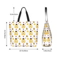 thumbnail image 5 of Naloa Bees and Flowers Tote Bag for Women Large Capacity Shoulder Bag for College Work Travel Shopping, 5 of 8