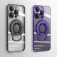 thumbnail image 2 of Funda Magnética Transparente De Lujo Para iPhone 11 12 Pro Max Carga Inalámbrica Con Soporte Invisible Cubierta Trasera, 2 of 4