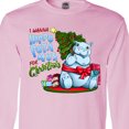 thumbnail image 4 of Inktastic I Wanna Hippopotamus for Christmas Cute Hippo Long Sleeve T-Shirt, 4 of 5