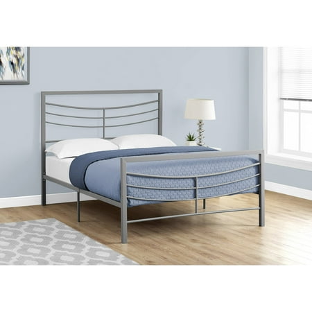 BED - QUEEN SIZE / SILVER METAL FRAME ONLY - Walmart.com