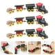 thumbnail image 3 of 3 piezas de tren de madera en miniatura para decoración de casa de muñecas, adorno, tren artesanal vívido, mini escultura de tren., 3 of 7