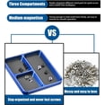 thumbnail image 5 of Magnetic Screw Organizer Tray - Screw Holder for RC Models, Electronics, Phone Repair, Small Tool Tray Parts Holder for Screws, Sockets, Bolts, Pins, 3-Compartment Parts Storage with Medium Magnet, 5 of 6