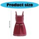 thumbnail image 3 of Ruffled Frill Apron for Women Adjustable Straps Sweet Bowknot Maid Dress Apron Pinafore for Kitchen Garden Florist Shop striped skirt burgun, 3 of 4