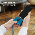 thumbnail image 2 of TotalBoost Mini Pro 5,000mAh Universal Power Bank With Interchangeable Adapters & Built-In Kickstand, 2 of 10