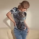 thumbnail image 3 of Fotbe Cat Astronaut In Space Body de Mujer con Cuello Redondo y Mangas Cortas, Sin Mangas Ajustado, Suave, Cómodo y Básico-XX-Large, 3 of 7