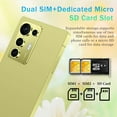 thumbnail image 4 of S7 Ultra 6+64GB Smartphone Unlocked Cell Phone, 6.8" HD Screen Unlocked Phones, 13MP+48MP Dual Camera, Built in Pen, Android 14, Face ID/4G/Dual SIM/GPS (Gold), 4 of 6