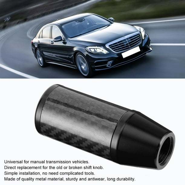 Palanca De Cambio De Palanca De Cambios De Coche, Estilo De Fibra De Carbono, Universal, Para Vehículos De Transmisión Manual