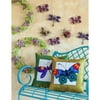 Evergreen Enterprises Jeweled Garden Butterfly Outdoor Pillow