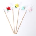 thumbnail image 4 of Cat Wood Wand Pepper Pineapple Dinosaur Cat Teaser Wand Kitten Interactive Toy, 4 of 10