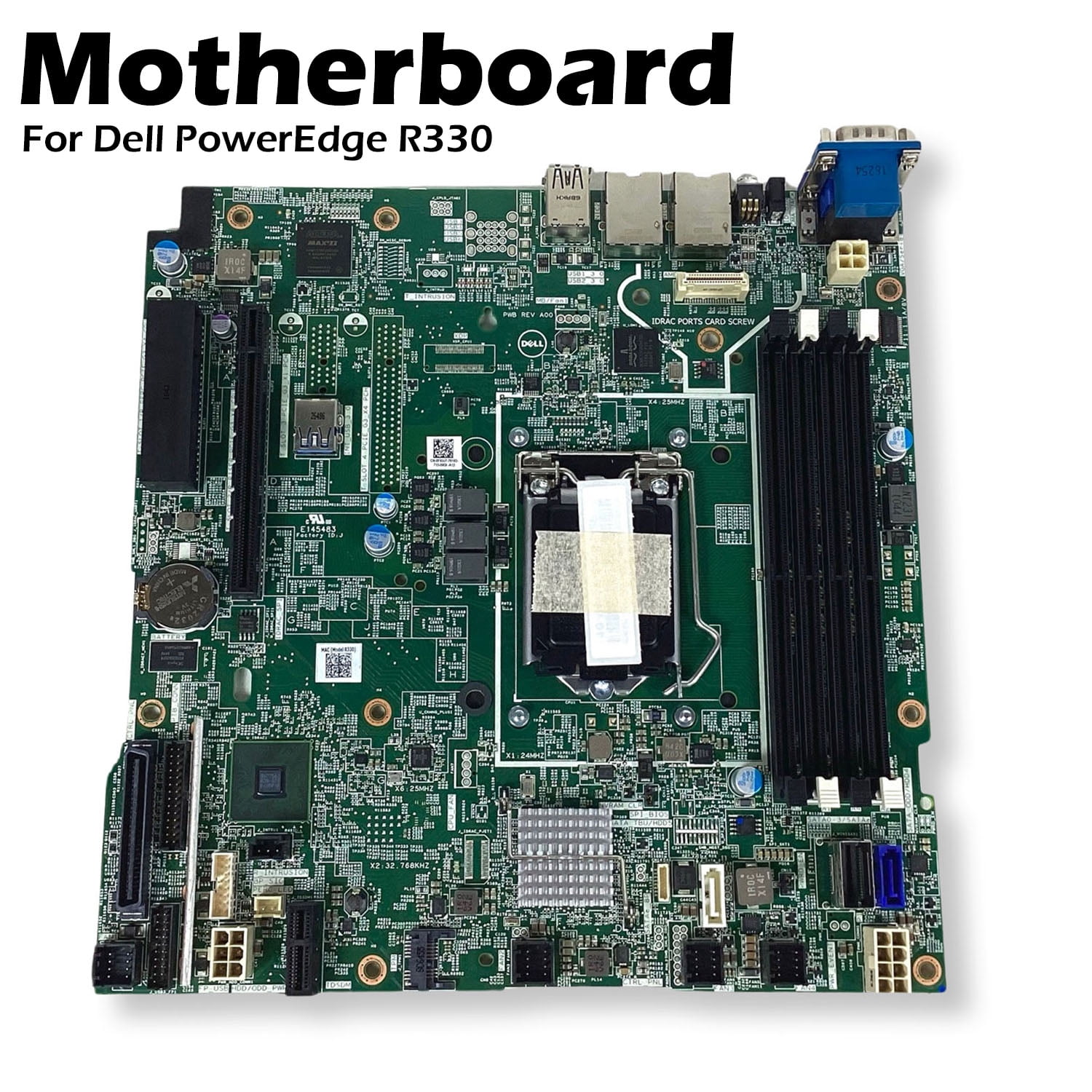 Pre-Owned Dell PowerEdge R330 Motherboard DDR4 LGA1150 1333MHz SATA 2.0 F93J7 FF8V4