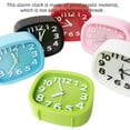thumbnail image 4 of Alarm Clock Bedside Professional Solid Color Square Tabletop Analog Clocks Time Reminding Device Times Telling Tools Accessory Black, 4 of 7
