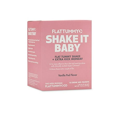 Flat Tummy Tea Shake It Baby Meal Replacement Powder, 10 (Best Way To Have A Flat Tummy)
