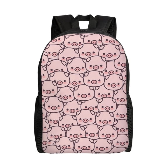 Pig Gifts Backpack Large Capacity Laptop Bag for Men and Women