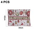 thumbnail image 2 of Christmas Table Mats Placemats Set Of 4 Winter Holiday Xmas Kitchen Mat Dining Place Mat,happy New Year Accessory, 2 of 5