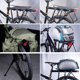 thumbnail image 5 of Soidarity Portaequipajes trasero de aleación para bicicleta de montaña, doble varilla, soporte reflectante ajustable de altura resistente para bicicleta Ciclismo Montaje rápido completo Soidarity OD021892-02, 5 of 6
