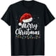 thumbnail image 1 of Merry Christmas Lights Red Santa Hat Christmas - Camiseta para hombre, 1 of 2