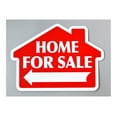 thumbnail image 4 of Home For Sale with Arrow Sign Kit, Die Cut House Shape and Yard Stands, Durable Corrugated Coroplast, UV , Real Estate Agent Supplies, 18x24 Signs + Yard Stakes (Red - Home For Sale (1), 4 of 5