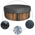 thumbnail image 2 of Housse de Baignoire Extérieure Ronde Housse de Spa Imperméable Anti-Poussière - Gris (: 200*30cm), 2 of 12