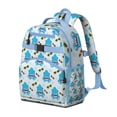 thumbnail image 2 of Cute Nautical Dolphin Students Backpack With Underwater Marine Life Ocean Tropical Sea Abstract Funny Colorful Design, 2 of 5