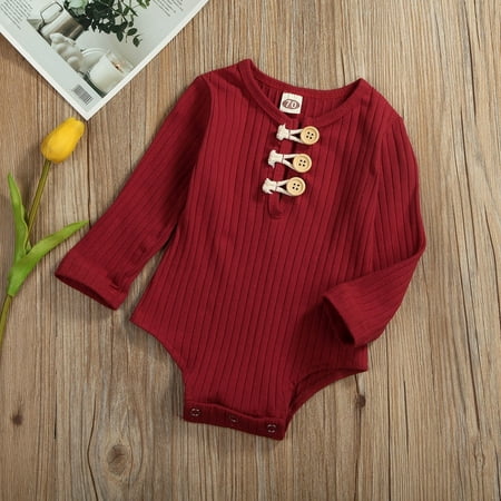 

Newborn Infant Baby Boy Girls Romper Bodysuit Jumpsuit Clothes Outfits Winter