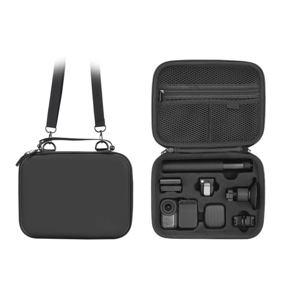 Carrying Case for DJI Osmo Nano,Waterproof Large Storage Bag Portable Travel Organizer PU Hard Shell Protective Box with Shoulder Strap for Osmo Nano Camera