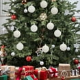 thumbnail image 6 of Christmas Tree Decorations Hanging Ball Christmas Decorations 12 Piece Flocked Christmas Balls Christmas Decoration SetMultiple Styles Of Christmas Tree Decorations Can Also Be Used for Other Party, 6 of 6