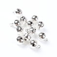 thumbnail image 4 of 10pcs 8mm Jingle Bells Gold Silver Plated Copper Loose Beads Small for Party Christmas Tree Ornamen Decoration Home Accessories, 4 of 5