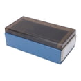 thumbnail image 1 of Index Card Box,Card File Holder Organizer Metal Base Heavy Duty Enlarged Space Transparent Plastic Sliding Design Credit Card Box For Index Cards Acrylic, 1 of 8