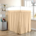thumbnail image 2 of LuckShree Twin-XL Bed Skirt for Dorm Room - Egyptian Cotton 600-Thread-Count - Peach, 36" Drop, 2 of 7