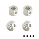 thumbnail image 2 of Adaptador Hexagonal de Cubo de Rueda Combinador de Metal de 40 Piezas de 5 mm Una 12 mm para D12 C14 C24 B14 B16 MN D90 D91 RC Coche Piezas de Actualización, Plata, 2 of 6
